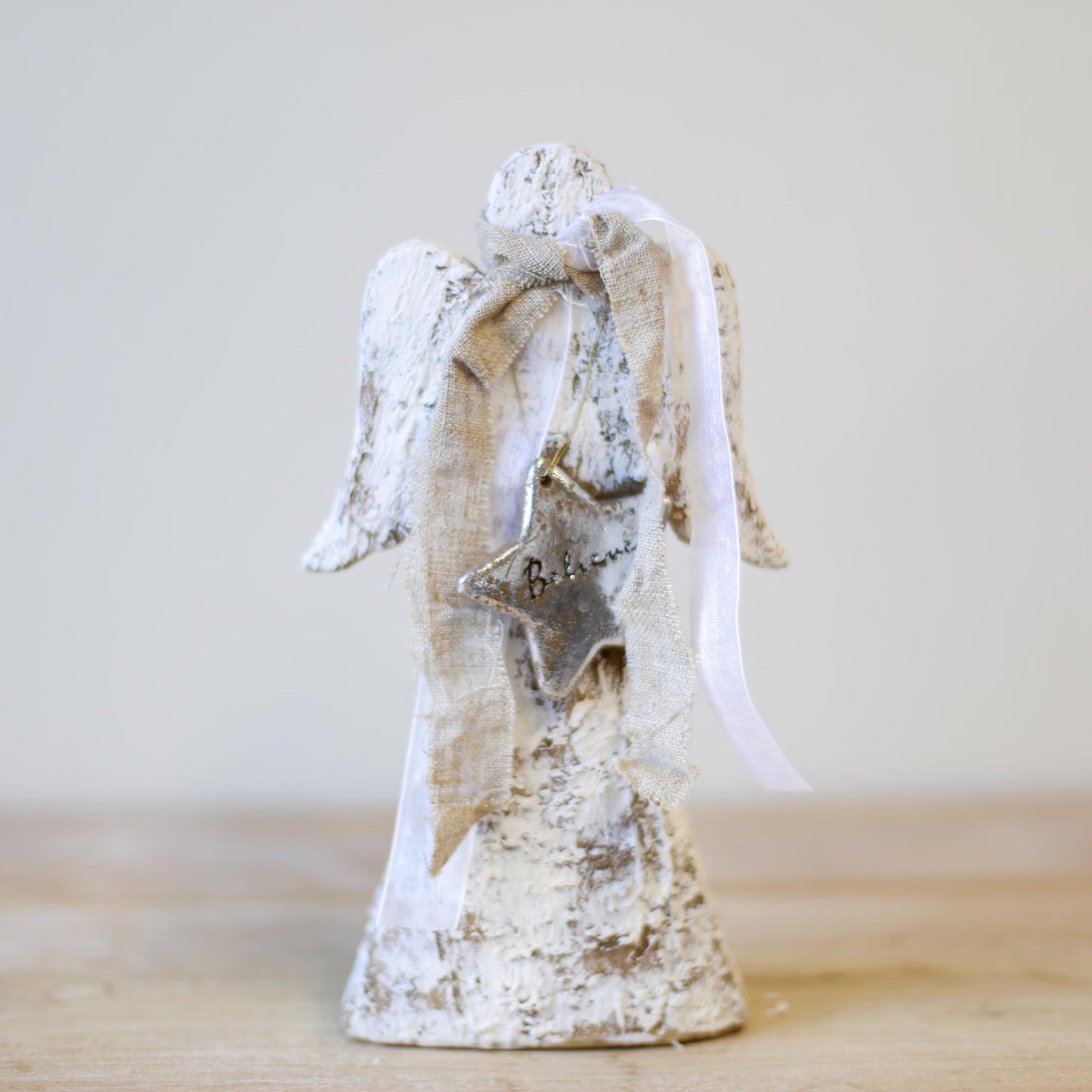 Believe Angel in White Wash