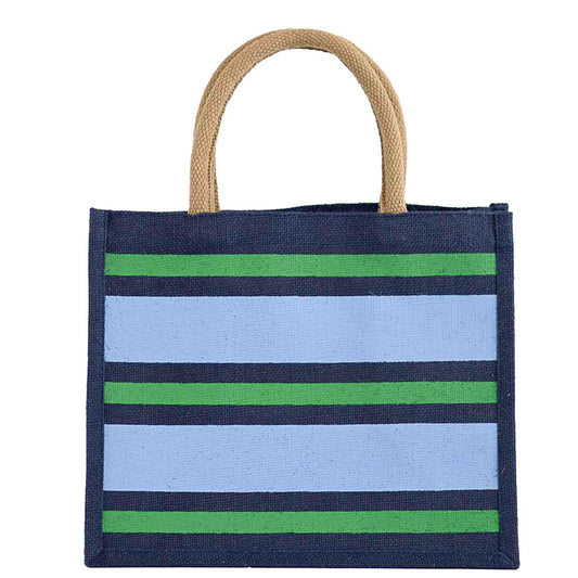 Stripe Gift Tote in Royal, Palace & Palm