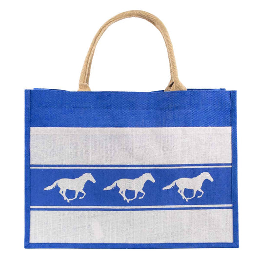 Horse Jute Pocket Tote