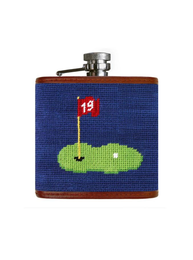 Needlepoint Flask