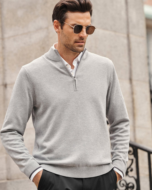 Commuter 1/4 Zip Sweater Heather Gray