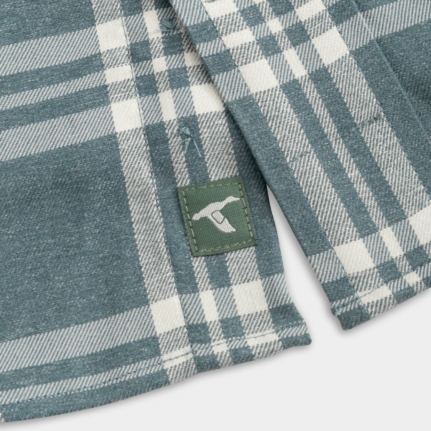 Prescott Untucked Performance Gen Teal Flannel - Edgewater