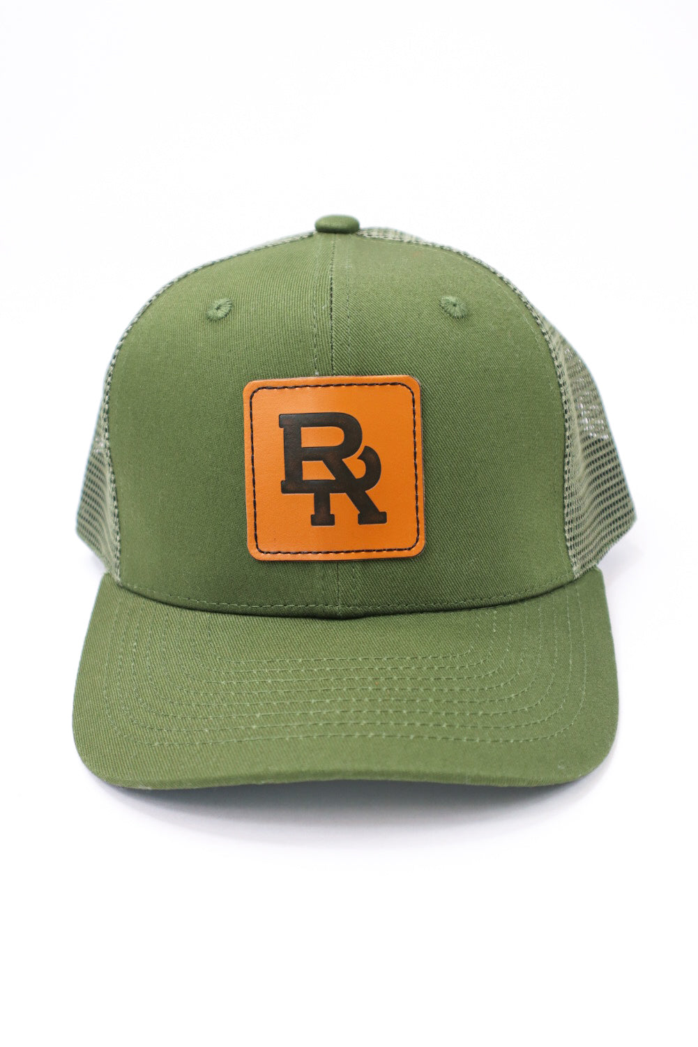 Rugged Refined Leather Patch Hat