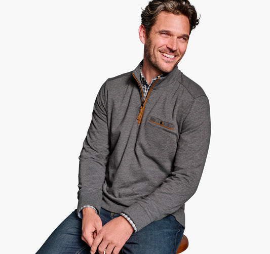 Knit Quarter-Zip - Gray