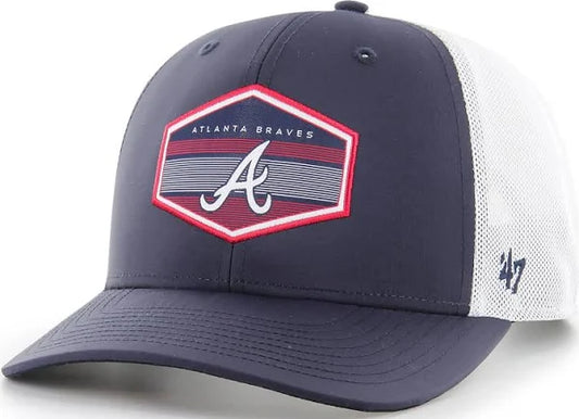 Atlanta Braves Navy Burgess '47 Trucker