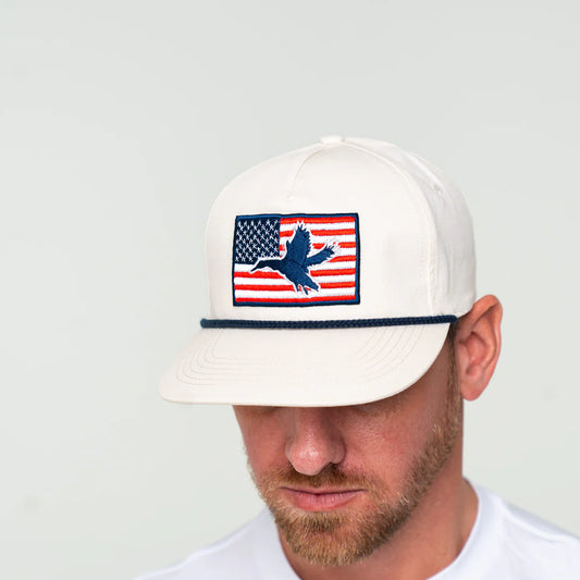 American Flag with Duck Hat