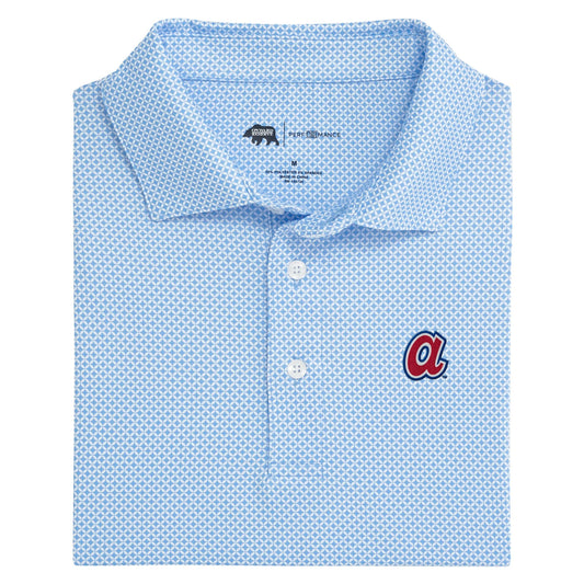Atlanta Braves Cooperstown Scope Printed Performance Polo