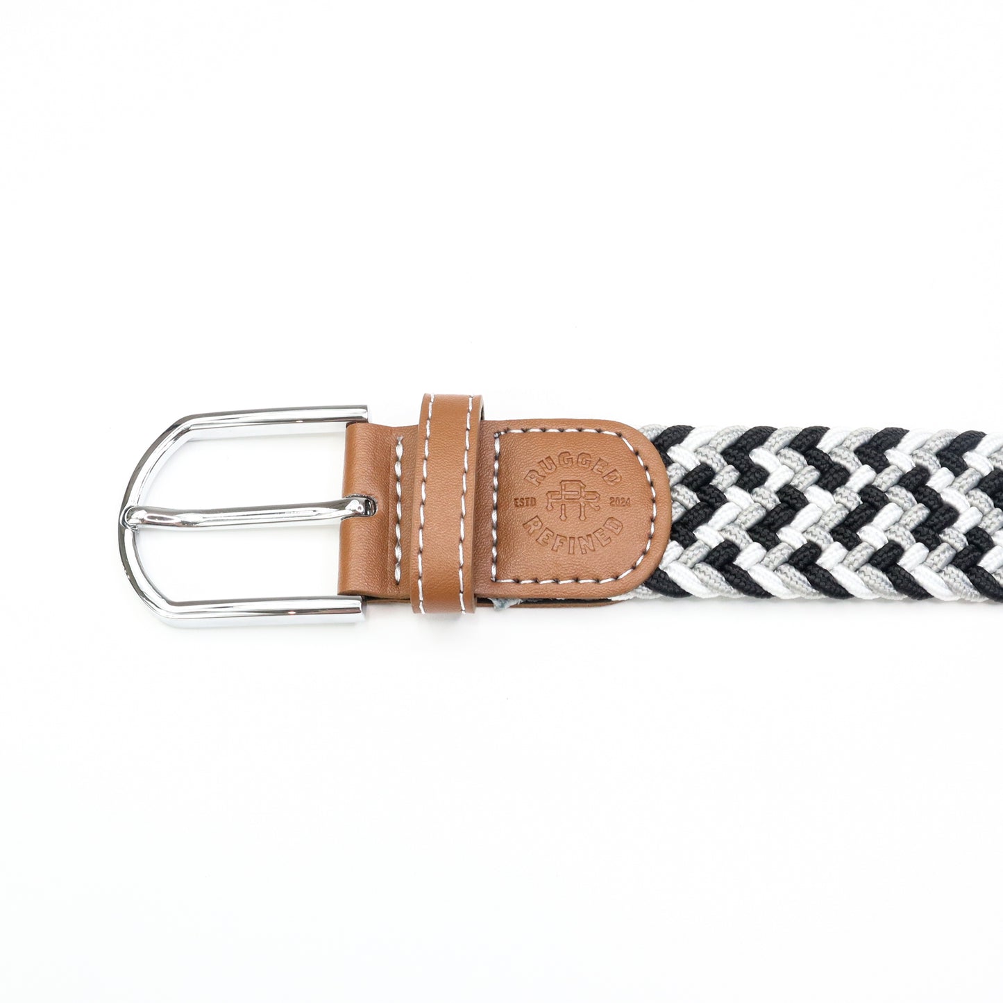 Rugged Refined Woven Belt Patterned