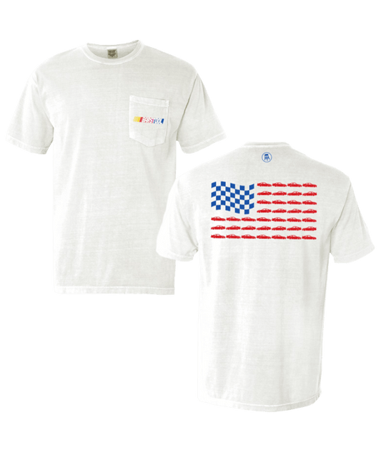 Barstool Sports x NASCAR Flag Pocket Te