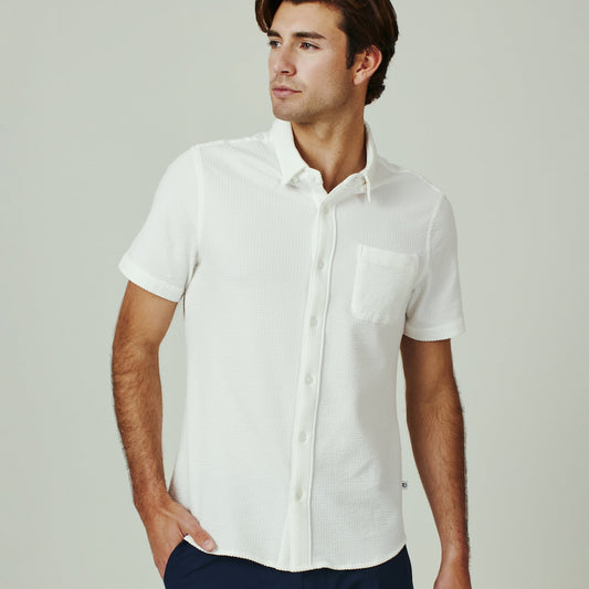 Bennet Short Sleeve Shirt - Ivory