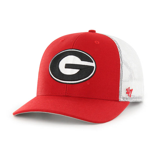 GEORGIA BULLDOGS RED SIDE NOTE 47 TRUCKER