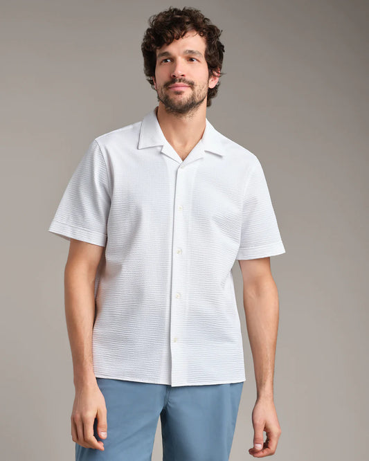 Commuter Seersucker Camp Collar Shirt - Classic