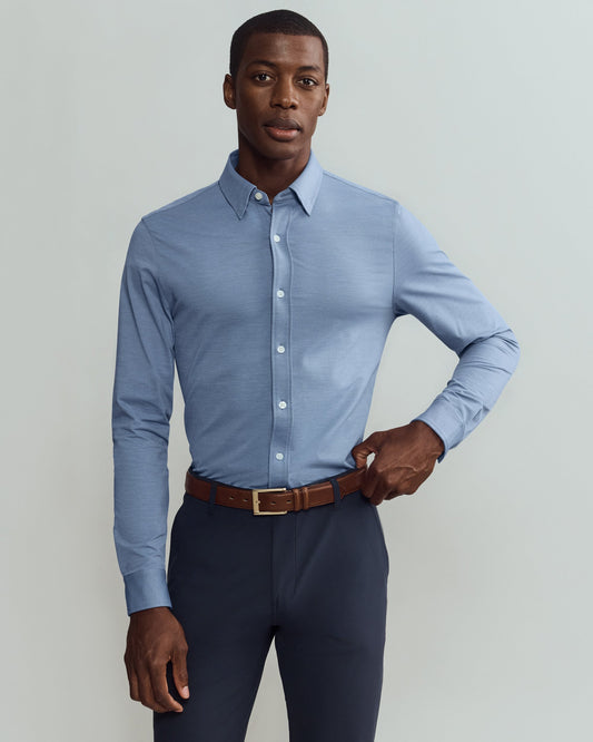 Commuter Shirt Slim Fit - Chambray Blue Oxford