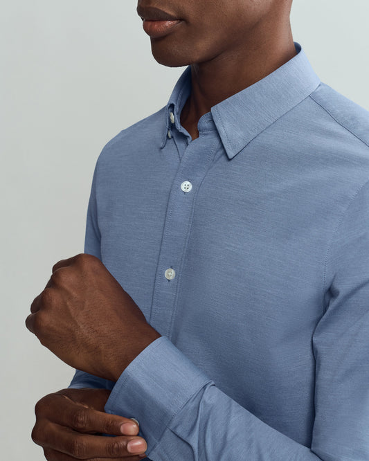 Commuter Shirt Slim Fit - Chambray Blue Oxford