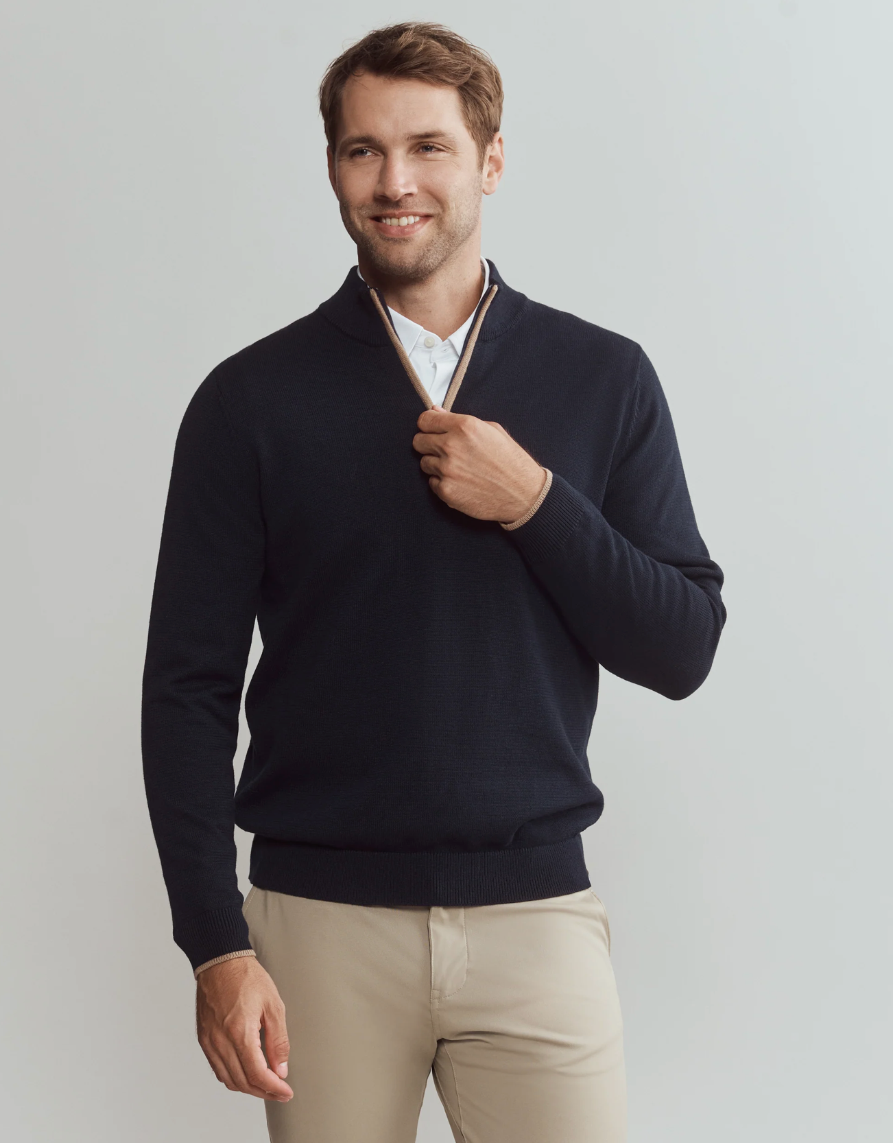 Commuter 1/4 Zip Sweater - True Navy