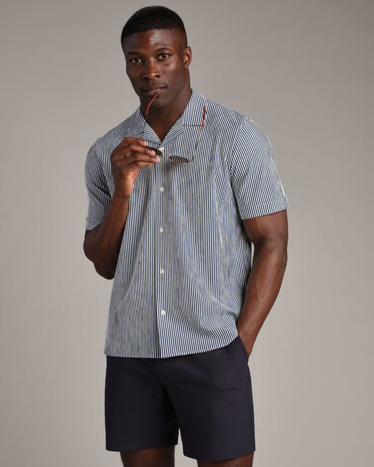 Commuter® Seersucker Camp Collar Shirt - Classic