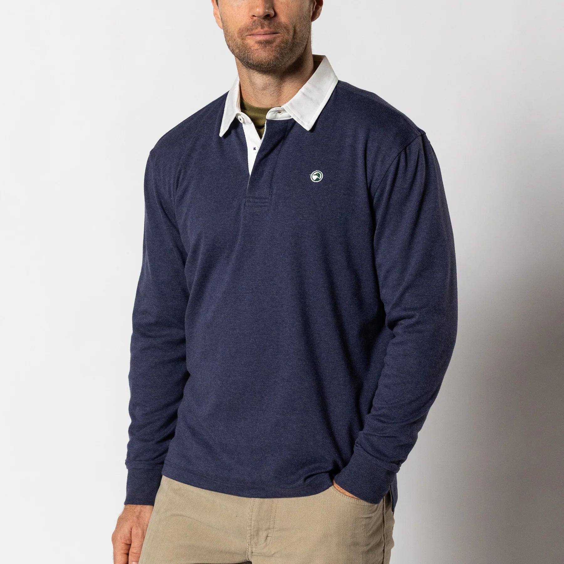 Duck Head Legacy Heathered Rugby Shirt