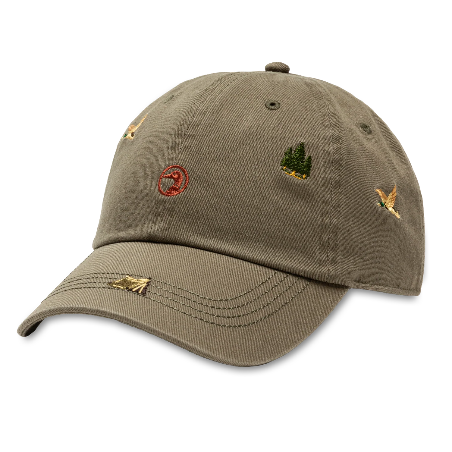 Duck Head All Over Embroidery Twill Hat