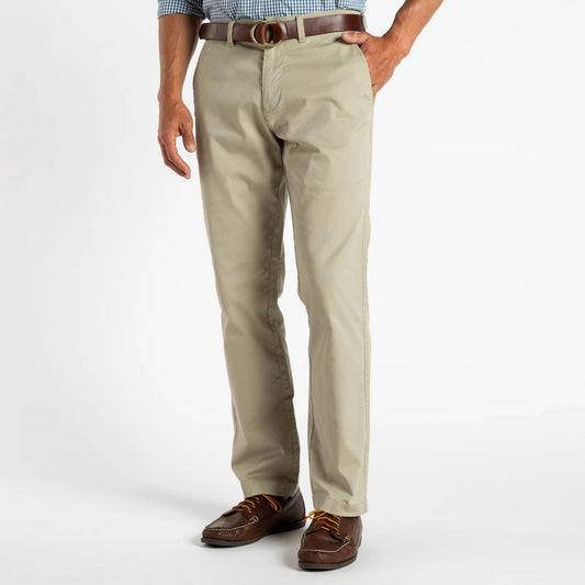 Classic Fit Gold School Chino Pants - Khaki Gold Patch