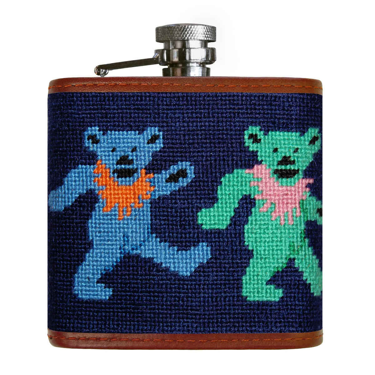 Needlepoint Flask