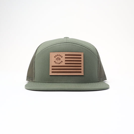 Rugged Refined Hat in with Leather Patch