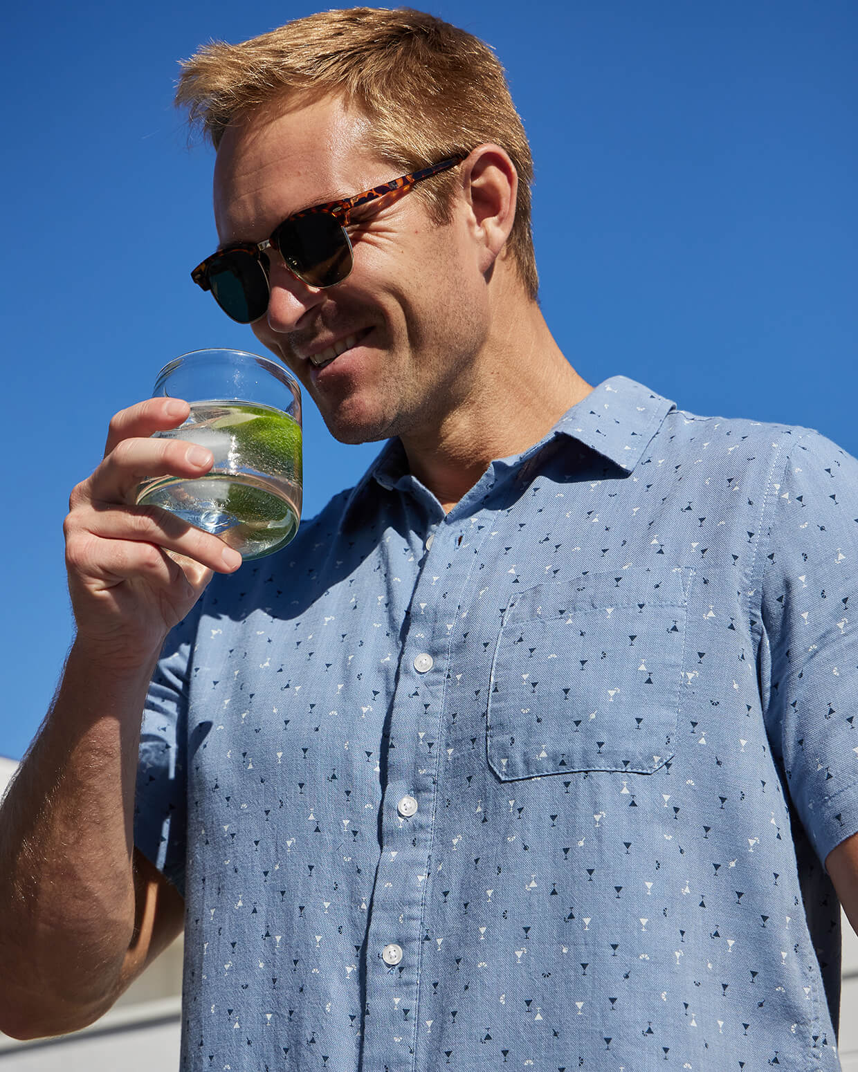 Happy Hour Button Up