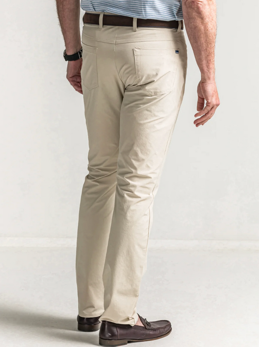 Harris golf five pocket pants stone