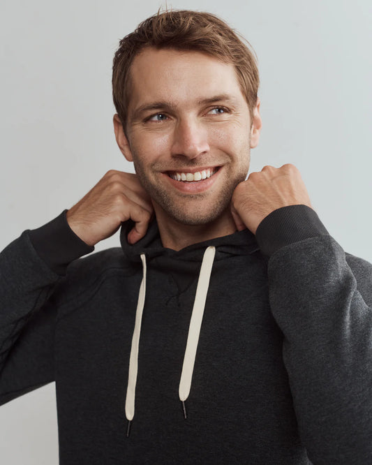 Heritage Midweight Hoodie Black Heather