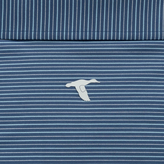 Heathered Pinstripe Performance Polo