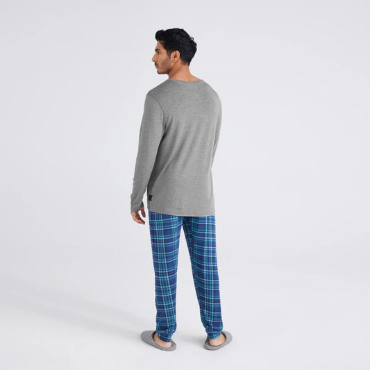 SAXX Snooze long Sleeve Tee - Dark Heather Grey