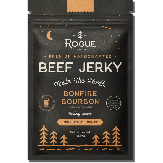 Rogue Jerky Co. Bonfire Bourbon Beef Jerky, 2.0-oz