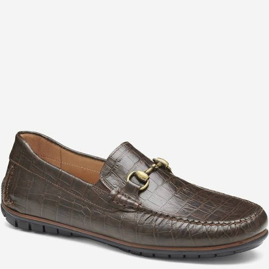 Cort 2.0 Bit Loafer- Dark Brown Croc Embossed
