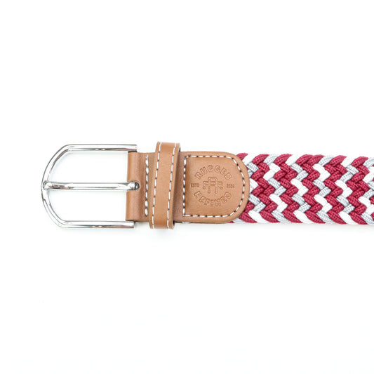 Rugged Refined Woven Belt Collegiate