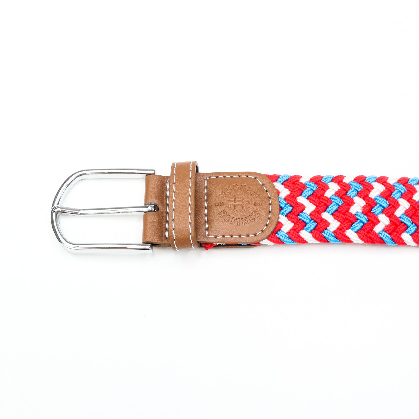 Rugged Refined Woven Belt Collegiate