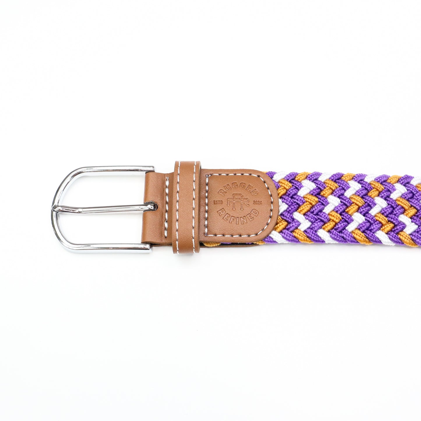 Rugged Refined Woven Belt Collegiate