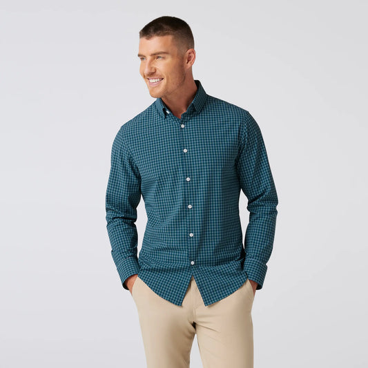 LEEWARD_No_Tuck_LS_Dress_Shirt_-_Sea_Ludlow_Plaid