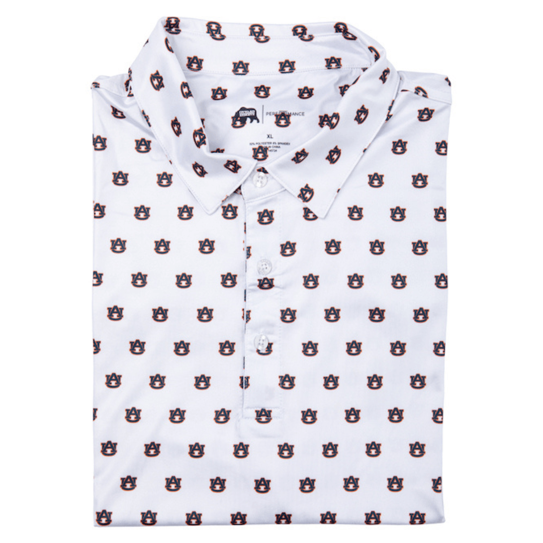 Auburn AU Printed Performance Polo
