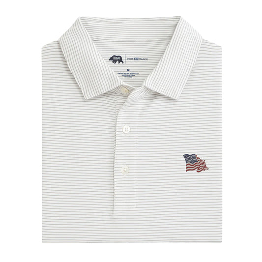 Vintage Flag Birdie Stripe Performance Polo