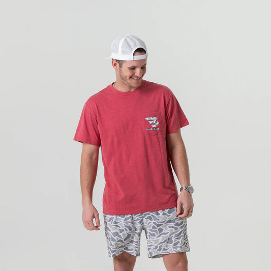 Flying B White Camo Logo Tee