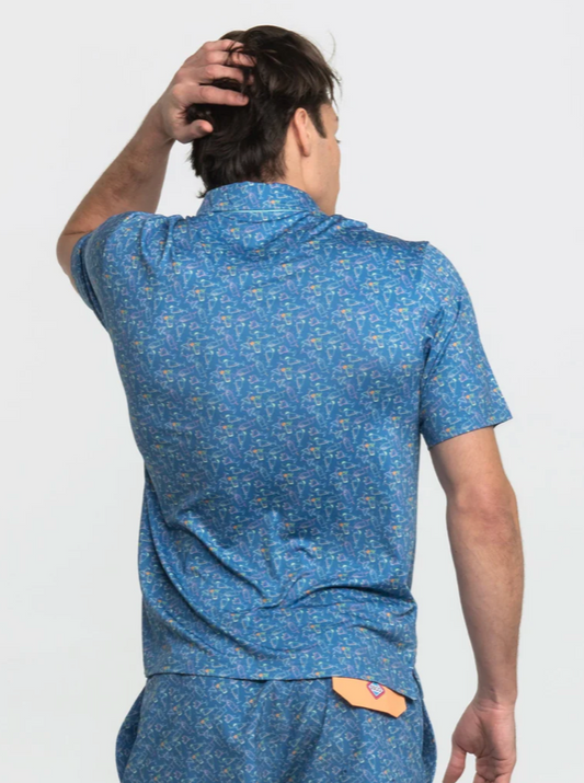 Happy Hour - Printed Polo