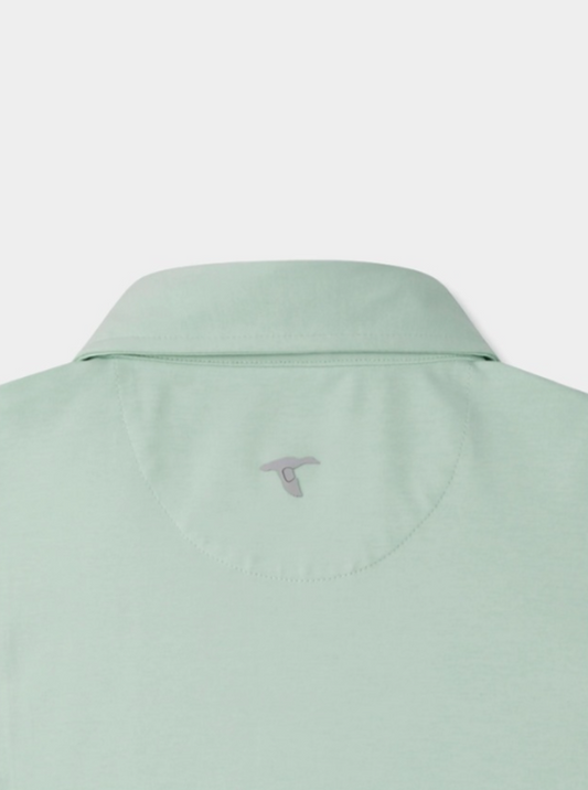 Gen Teal Heathered Topo brrrº Performance Polo