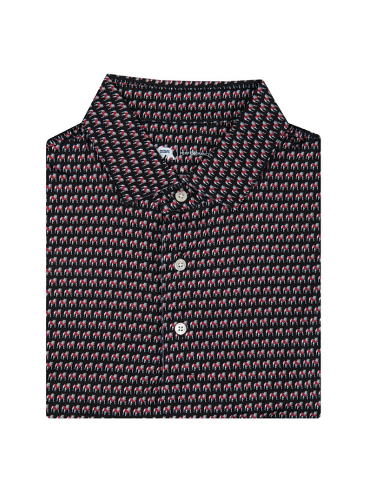 Standing Bulldog Printed Polo