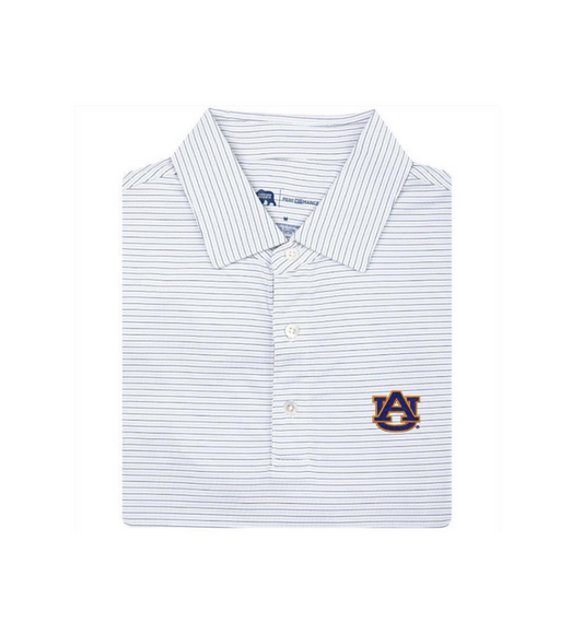 Auburn Tour Stripe Performance Polo