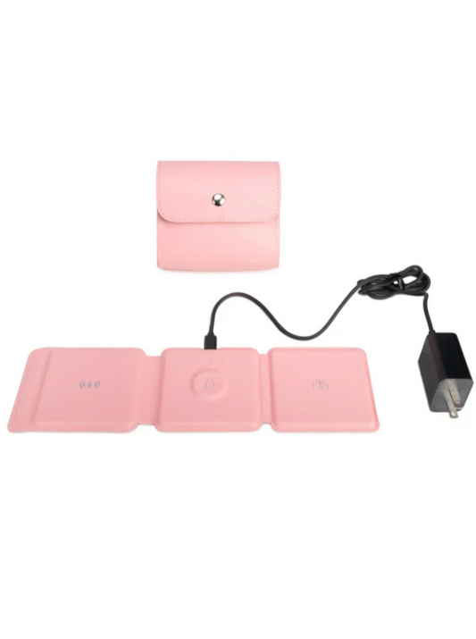 Ellis 3-in-1 Fast Charging Foldable Pad - Pink