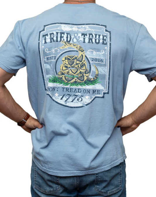 Vintage Gadsden Tee - Washed Denim