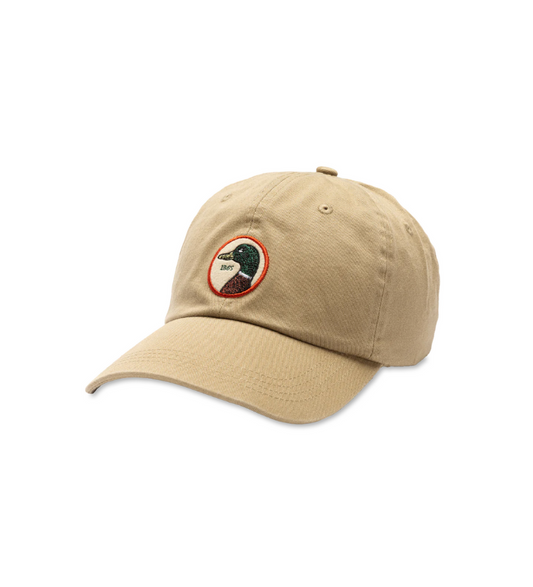Duck Head Circle Patch Twill Hat - Khaki