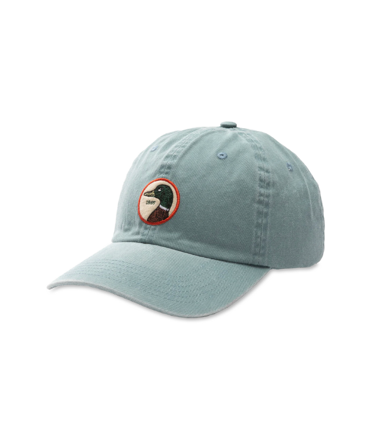 Duck Head Circle Patch Twill Hat - Washed Green