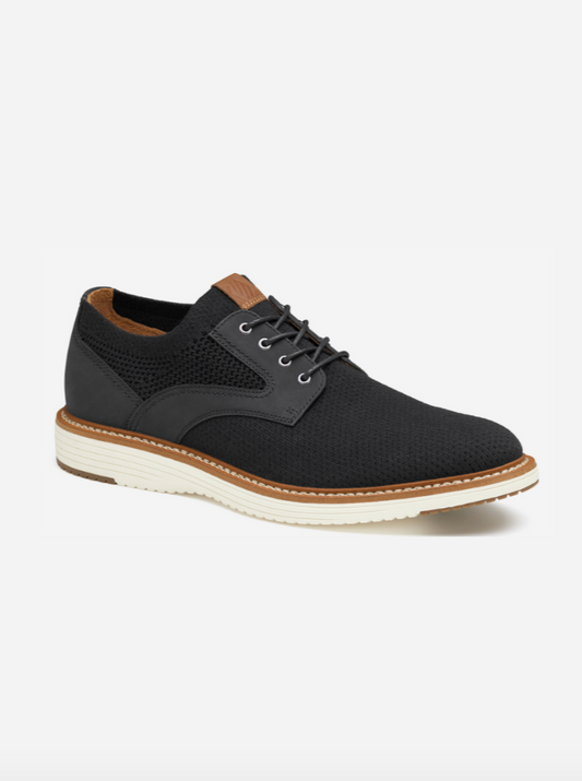 Upton Knit Plain Toe - Black Full Grain