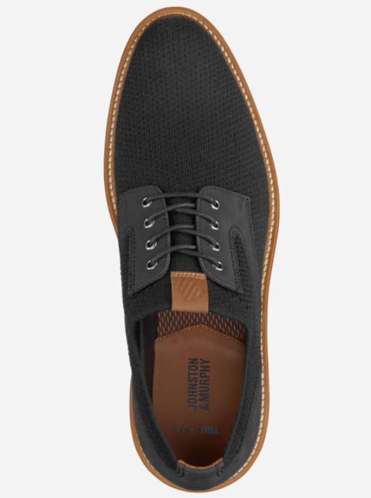 Upton Knit Plain Toe - Black Full Grain