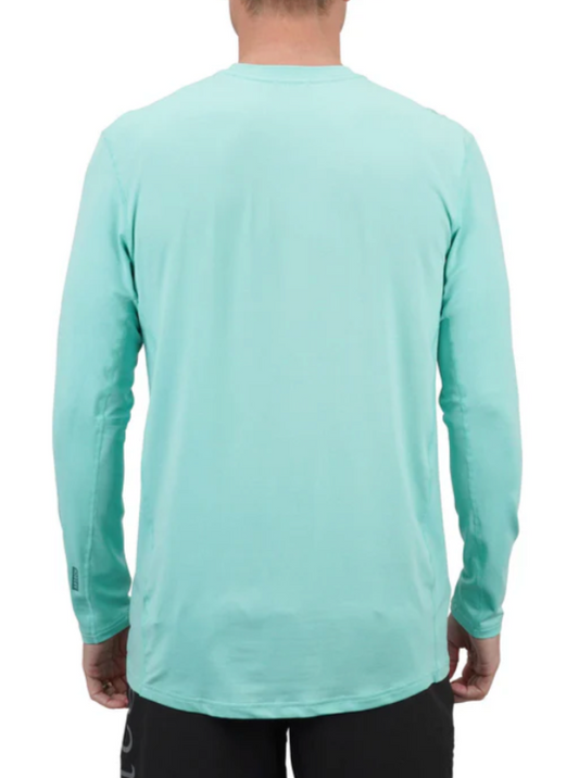 Air O Mesh LS Fishing Shirt - Ocean Wave Heather